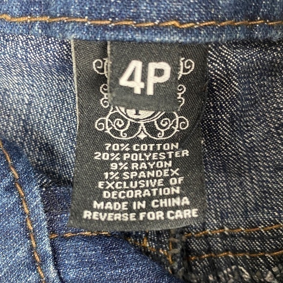 Beau Dawson Petite Skinny Denim Jeans Women's 4P Dark Blue - Picture 8 of 11